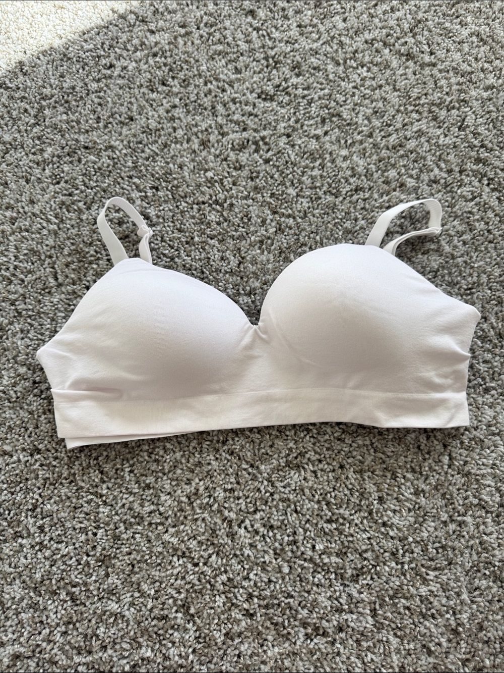 Seamless Padded White Bralette - Women Intimates